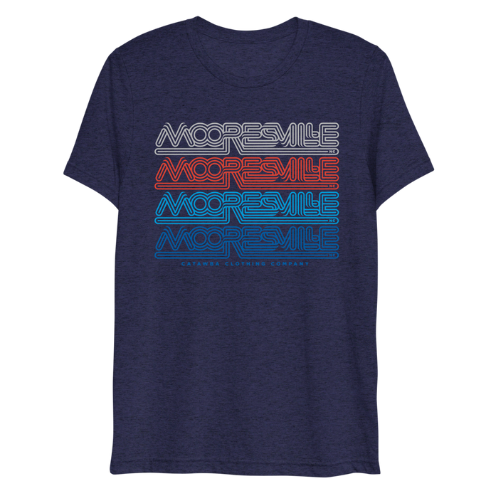 Mooresville Classic (Red, White & Blue) - Adult Short Sleeve T-Shirt