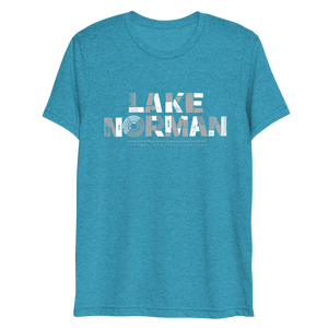 Lake Norman Modern Print - Adult Short Sleeve T-Shirt