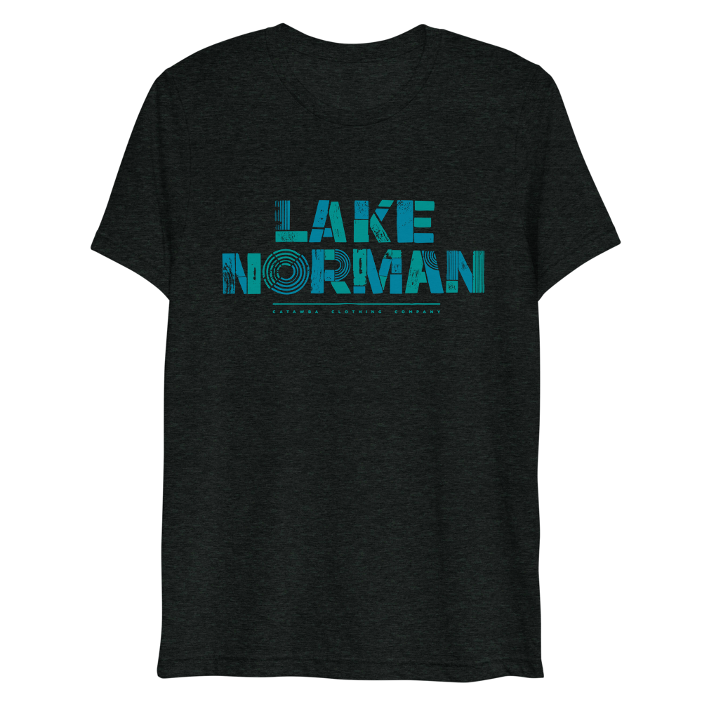 Lake Norman Modern Print - Adult Short Sleeve T-Shirt