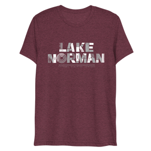 Lake Norman Modern Print - Adult Short Sleeve T-Shirt
