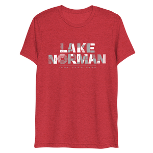Lake Norman Modern Print - Adult Short Sleeve T-Shirt
