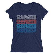 Load image into Gallery viewer, Charlotte Classic (Red, White &amp; Blue) - Ladies&#39; Short Sleeve T-Shirt