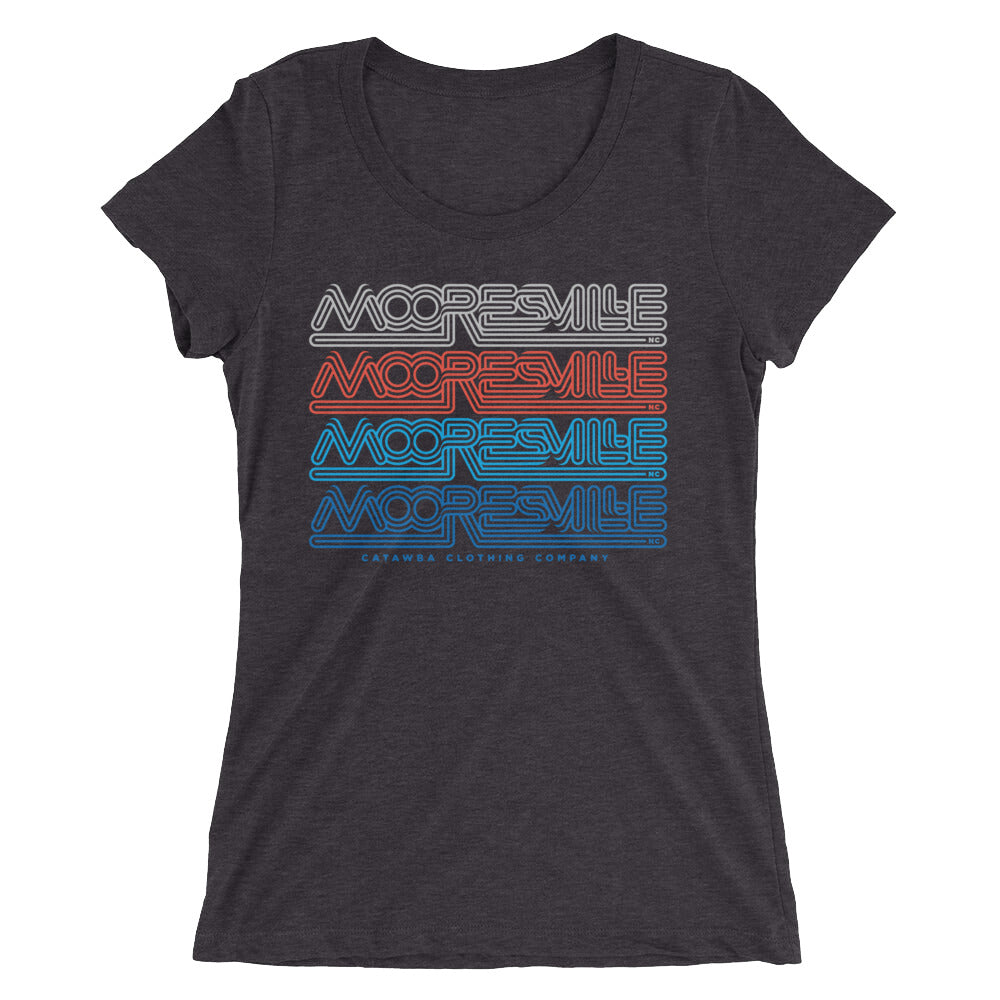 Mooresville Classic (Red, White & Blue) - Ladies' Short Sleeve T-Shirt